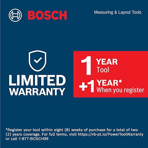 BOSCH GLL 100 GX 100 Ft Green-Beam Self-Leveling Cross-Line Laser, Includes 3 AA Batteries, Positioning Device, Green Laser Target Plate, & Heavy-Duty Pouch - Medaid International