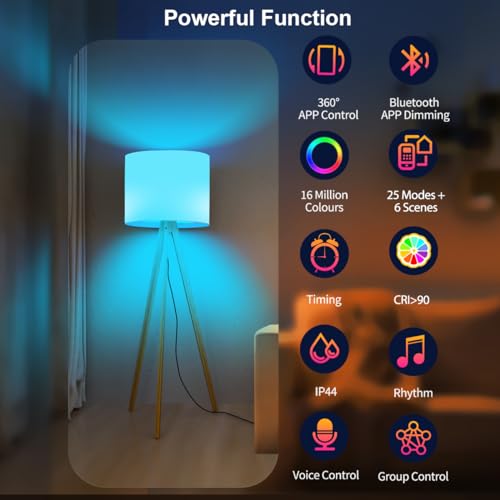 ILC - Colour Changing LED Bulb E27 RGBW, App Controlled, Music Sync, Dimmable