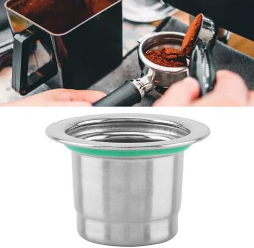 Stainless Steel Coffee Capsule Reusable, Refillable Nespresso Compatible, Premium Capsule with Compact Design for Coffee Machine|B0H2GJHRX4