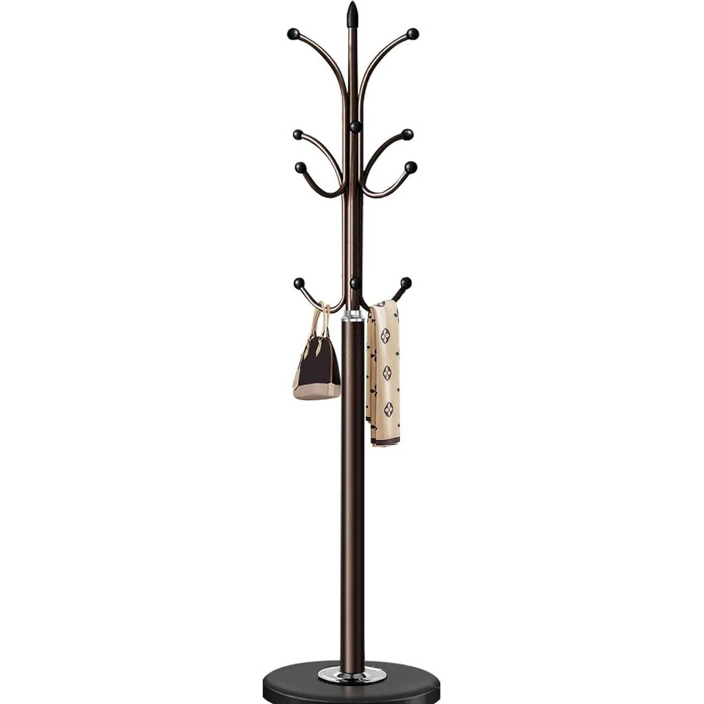 Coat Racks, Coat Stand Metal Hat Heavy Bedroom Hallway Free Standing Clothes Hat Rack Hangers Hat Hanger Holde - Medaid International