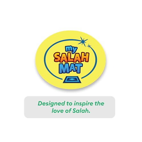 My Salah Mat for Kids - Smart interactive Prayer Mat for learning Salah, Surah, Wudu and Duas - Islamic prayer mat with 10 languages, Salah Translation, 25 Touch Keys and padded mat for Kids 3+ (Blue) - Medaid International