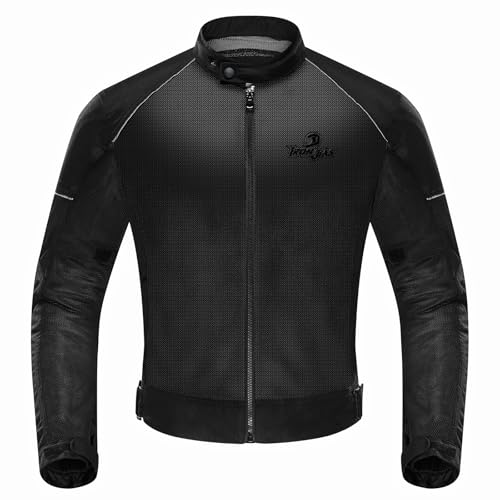 Iron Jia's - CE Armored Motorcycle Jacket, Breathable Mesh, Summer Riding, Casual Style