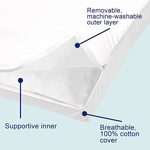 ACCURATEX Pillows King Size Set of 2, Hybrid Shredded Memory Foam Pillow[Adjustable Loft], Fluffy Down Alternative Fill Removable Cotton Cover, Firm Supportive Pillow for Side Back Sleepers - Medaid International