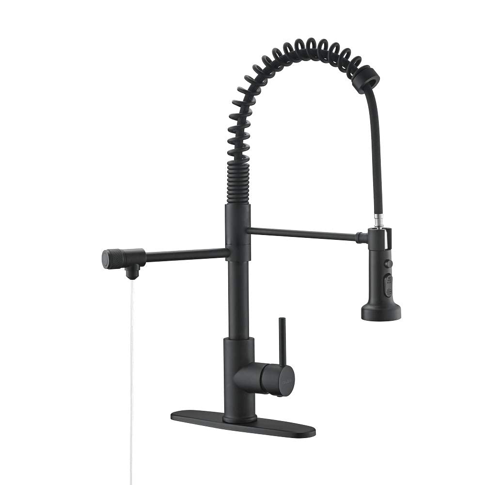 Drinking Water Faucet, Kitchen Faucet, Kitchen Sink Faucet, Water Filtration Faucet, Sink Faucet, Pull-Down Kitchen Faucets, Bar Water Filter Faucet, Matte Black, Stainless Steel, PB1030