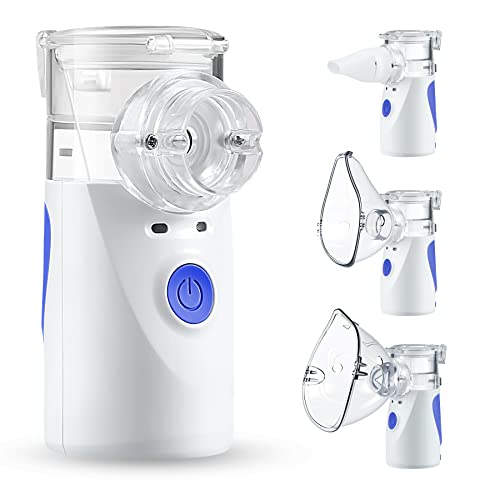 Pgg-Bro - Portable Nebulizer for Kids, Handheld Mesh Inhaler, Cool Mist Steam