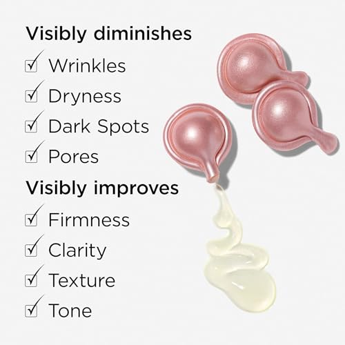 Elizabeth Arden Retinol + HPR Ceramide Rapid Skin Renewing Anti-Aging Face Serum Capsules, Fine Lines & Wrinkles Treatment with Peptides, Vitamin E, & Niacinamide, 60 Count - Medaid International