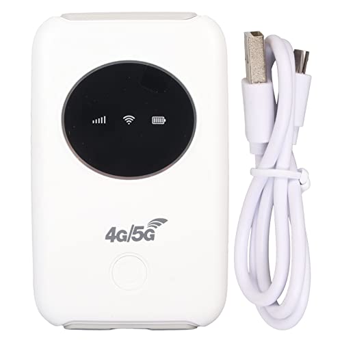 Zyyini - 4G LTE Portable Hotspot, 300Mbps Speed, Unlocked 5G, Supports 10 Devices