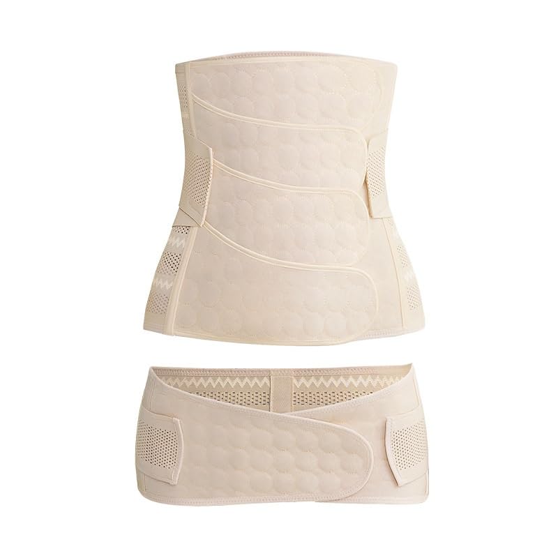 Generic - Women's 4-Piece Postpartum Waist Belt, Breathable, X-Large, Ideal for Natural & Cesarean Delivery