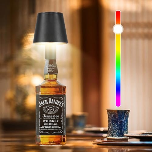 Chenben - Black Aluminium LED Bottle Light, 7.5W, RGB Dimmable, IP54 Water Resistant