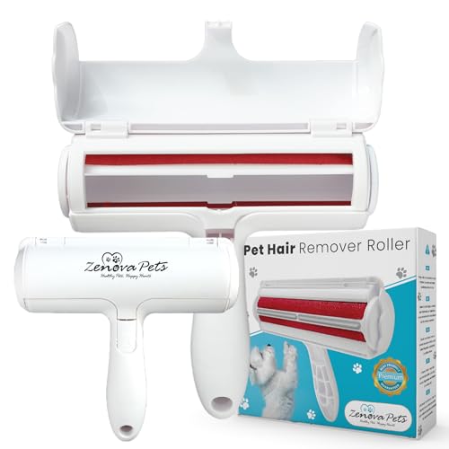 Zenova Pets - Reusable Pet Hair Remover Roller for Clothes, Carpets & Furniture