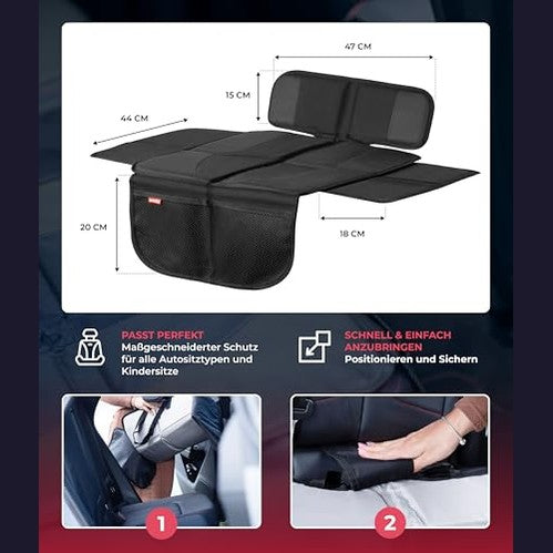 Herzenskind - Waterproof Car Seat Protector Mat with Thick Padding & Side Protection
