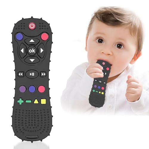 Tony Stark - Silicone Baby Teether for 3+ Months, Food Grade, Biting Skills, Color Recognition