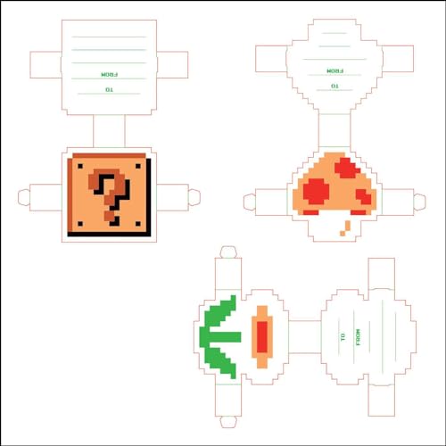 Super Mario Bros. 8-Bit Retro 2025 Wall Calendar with Bonus Diecut Notecards - Medaid International