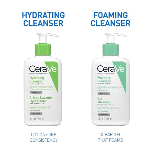CeraVe Hydrating Cleanser | 236ml/8oz | Daily Face & Body Wash for Normal to Dry Skin - Medaid International