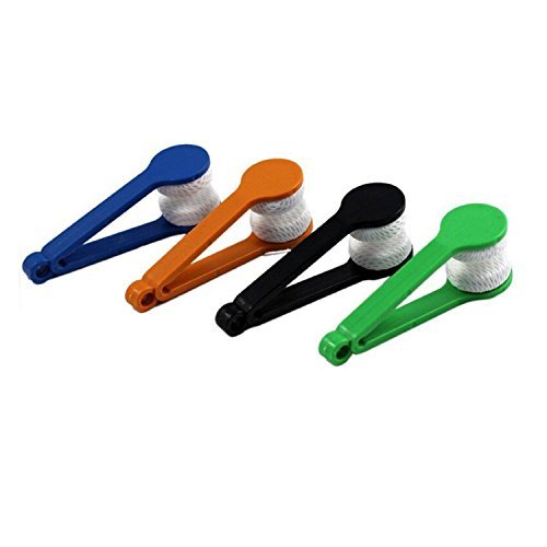 GBSTORE 5 Pcs Mini Sun Glasses Eyeglass Microfiber Spectacles Cleaner Soft Brush Cleaning Tool Mini Microfiber Glasses Eyeglasses Cleaner Cleaning Clip (Random Color) - Medaid International