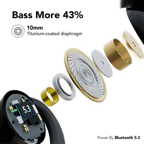 Kt1 - Bluetooth Earbuds with 120hrs Playtime, IPX7 Waterproof, Deep Bass