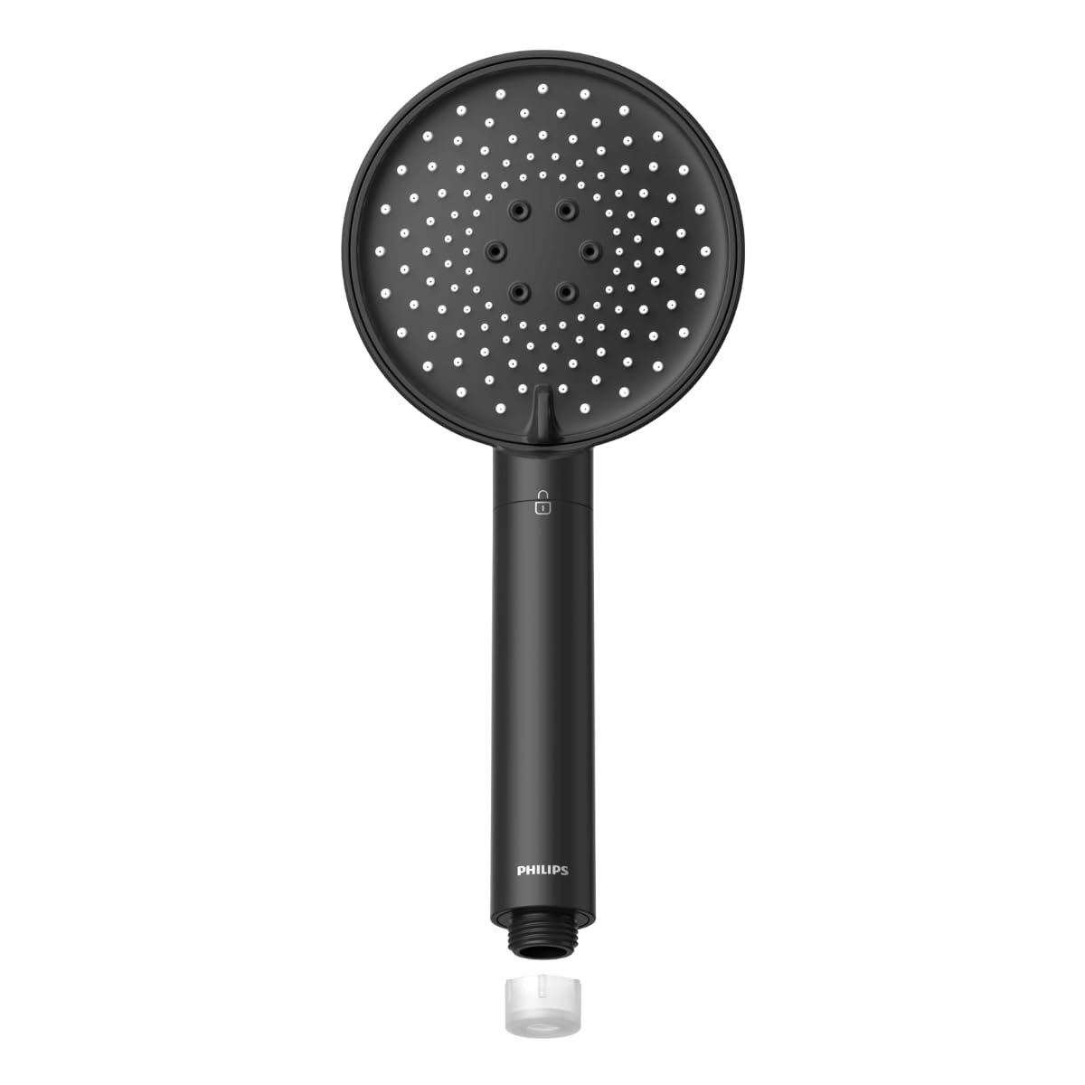 Philips Shower Water Filter, Protect Your Skin and Hair, Effectively Eliminate Chlorine and Other Large Particles, Three Spray Modes, 1 Meter Filtering Capacity, Black
