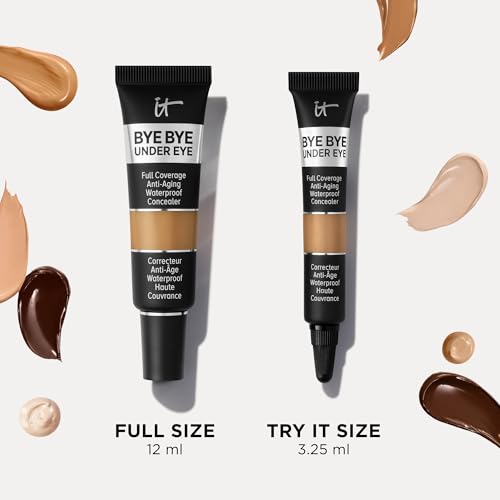IT Cosmetics Bye Bye Under Eye Concealer Travel (Medium) - Water-Resistant, Full Coverage Brightening Concealer For Dark Circles, Fine Lines, Redness & Discoloration, Anti-Aging - 0.11 fl oz - Medaid International