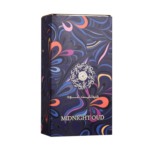 Ard al Zaafaran Midnight Oud Eau De Parfum Spray for Unisex, 3.4 Ounce - Medaid International