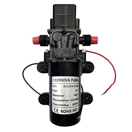Cybernova - DC12V 100PSI High Pressure Diaphragm Pump for Fresh Water Use