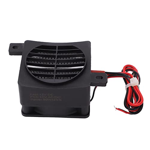 Shenruifa - Mini PTC Heater, 50W Ceramic, 12V, Compact Design, Safe Nylon Insulation