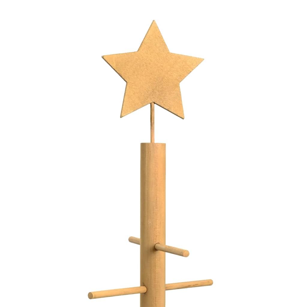 vidaXL Wooden Christmas Tree with Stand Brown 29,5" Bamboo, Chill Living Room Vibes, Trendy Holiday Decor, Simple Festive Tree, Eco-Friendly Christmas Centerpiece - Medaid International