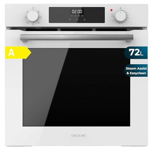 Cecotec - Bolero Hexa M226000 Glass White A, 2800W, 72L, 7 Functions, Grill Mode