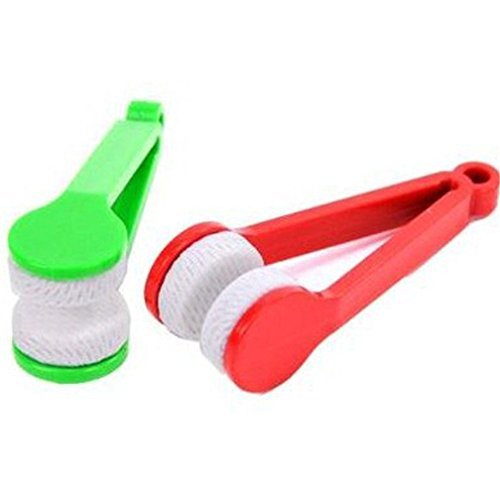 GBSTORE 5 Pcs Mini Sun Glasses Eyeglass Microfiber Spectacles Cleaner Soft Brush Cleaning Tool Mini Microfiber Glasses Eyeglasses Cleaner Cleaning Clip (Random Color) - Medaid International