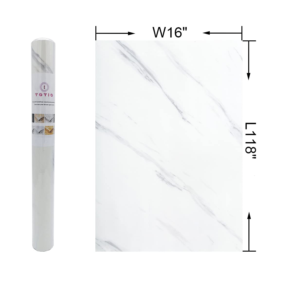 White Marble Contact Paper Textured Beige White Granite Wallpaper Peel Stick Countertop Contact Paper Removable Waterproof Adhesive Paper Thick Shiny Marble Look Wall Paper Kitchen Table Vinyl Wrap - Medaid International