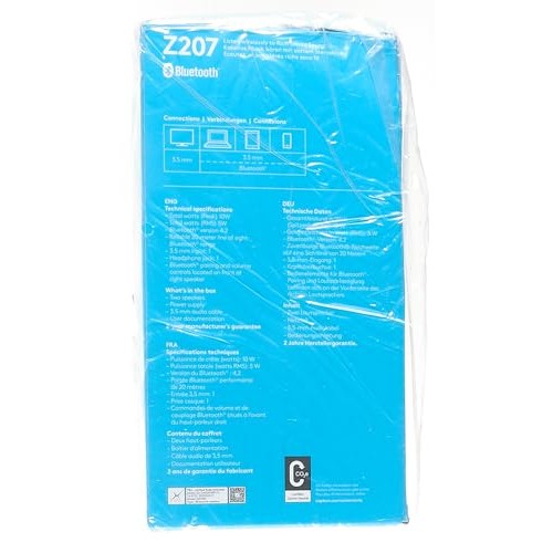 Logitech Z207 - Altifalantes - para PC - Canal 2.0 - sem fios - Bluetooth - 5 Watt (Total) - Preto - Medaid International