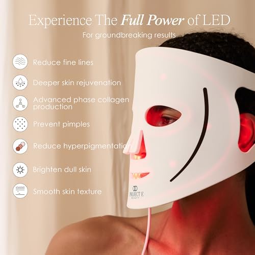 بروجيكت اي بيوتي قناع علاجي احترافي باضاءة LED 800 مصباح LED من لومالوكس | 7 + 2 لون 460 نانومتر ~ 1072 نانومتر | احمر + بالاشعة تحت الحمراء + قناع وجه LED عالي الطاقة (وجه لومالوكس)|B0DJQKVW64