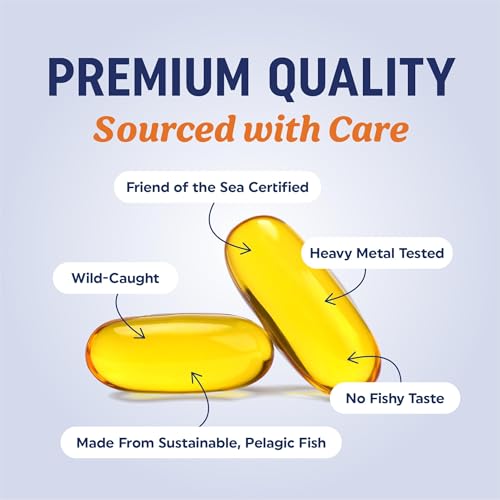 Triple Strength Omega 3 Fish Oil 3600 mg | EPA & DHA | Over 2100mg Omega-3 Fatty Acids | 1300mg EPA + 860mg DHA | Best Essential Fatty Acids | Premium Wild Caught & Burpless Fish Oil | 180 Ct - Medaid International