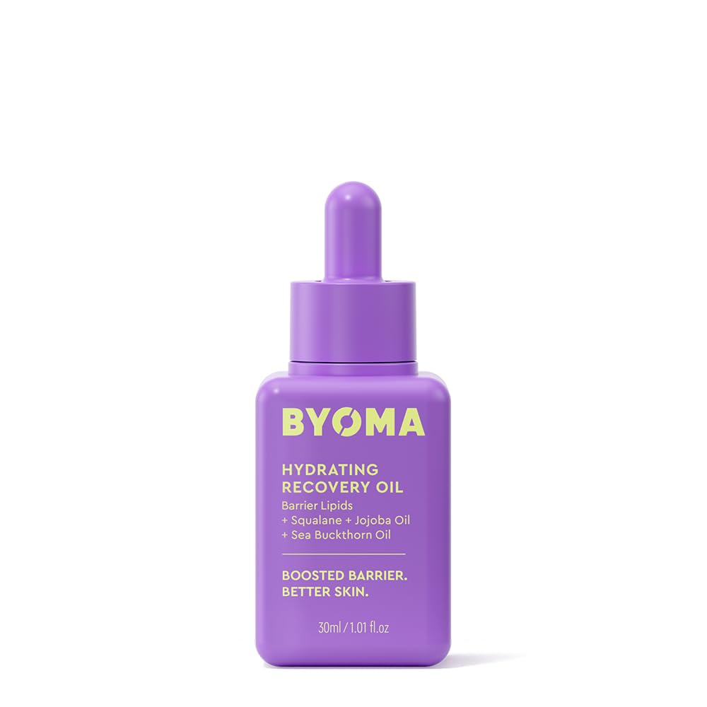 BYOMA Hydrating Recovery Oil - Luxury Face Oil with Squalane, Jojoba Oil & Seabuckthorn Oil - Instant Radiant and Glowy Skin - Barrier Repair Facial Oil - 1.01 fl. oz - Medaid International