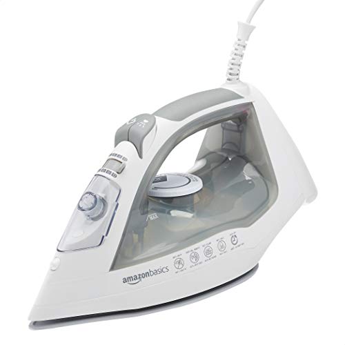 Amazon Basics - 2400W Ceramic Soleplate Steam Iron with Powerful Steam Burst