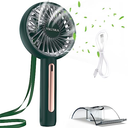 Vkusra - Portable Handheld Fan with USB Rechargeable Battery & 4 Wind Speeds