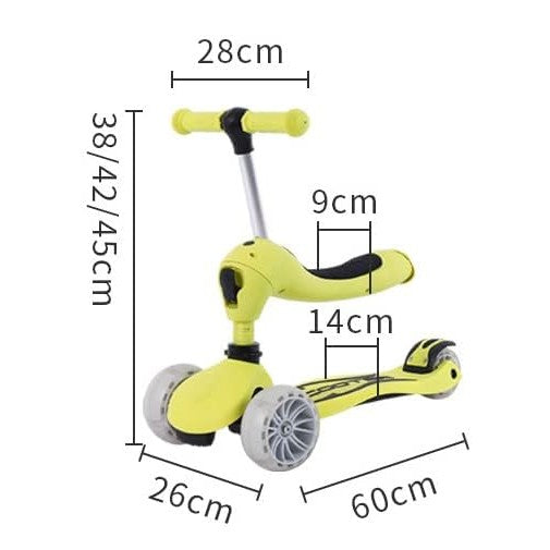 Miila 2 In 1 Scooter With Balance Bike Function