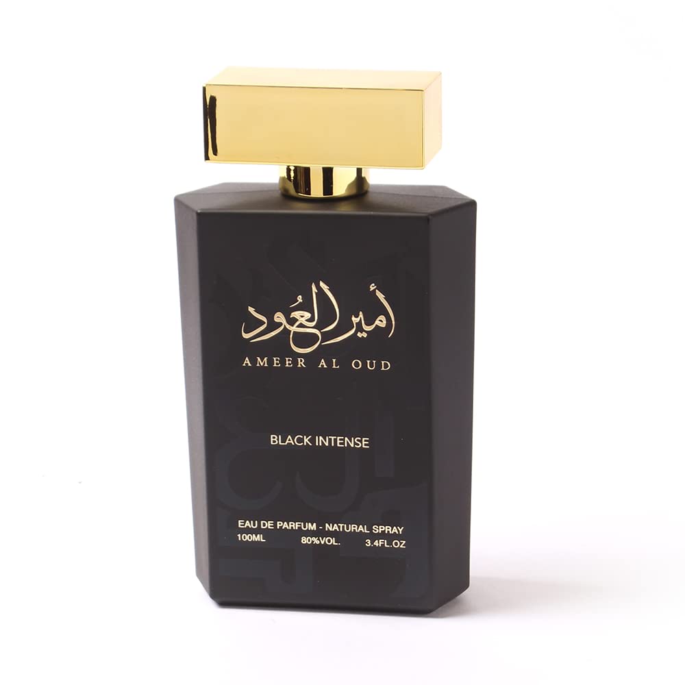 ††† Upscale Perfume & Oud Ameer Al.Oud Black Intense Eau De Parfum Unisex Spray - 3.4 Fl Oz (100 ml) عطر امير العود بلاك انتنس - Medaid International