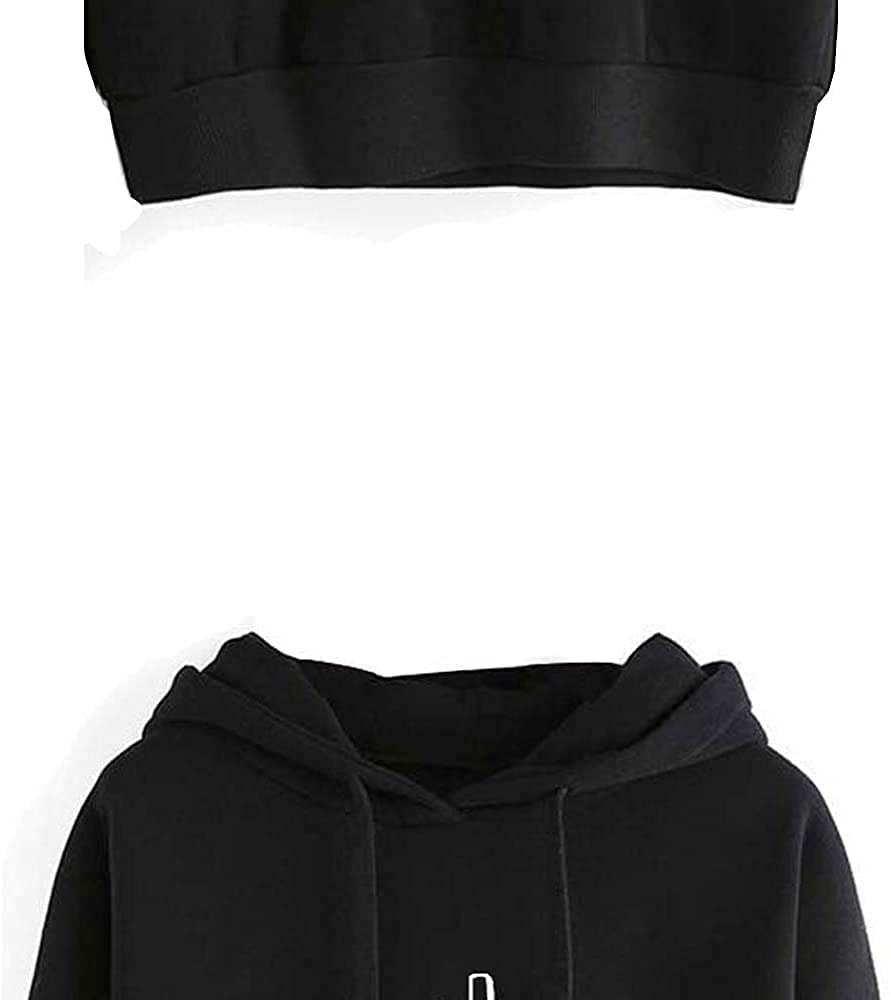 KASTWAVE Friends Hoodies for Women, Long Sleeve Drawstring Fleece Letters Print Hooded Pullovers Autumn Fashion Warm Sweatshirts Casual Loose Blouses Gift for Friends