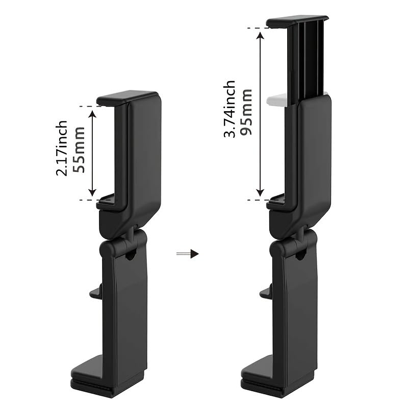 Airplane Phone Holder, Portable Travel Stand Desk Flight Foldable Adjustable Rotatable Selfie Holding Train Seat Stand, Seat Bracket - Medaid International