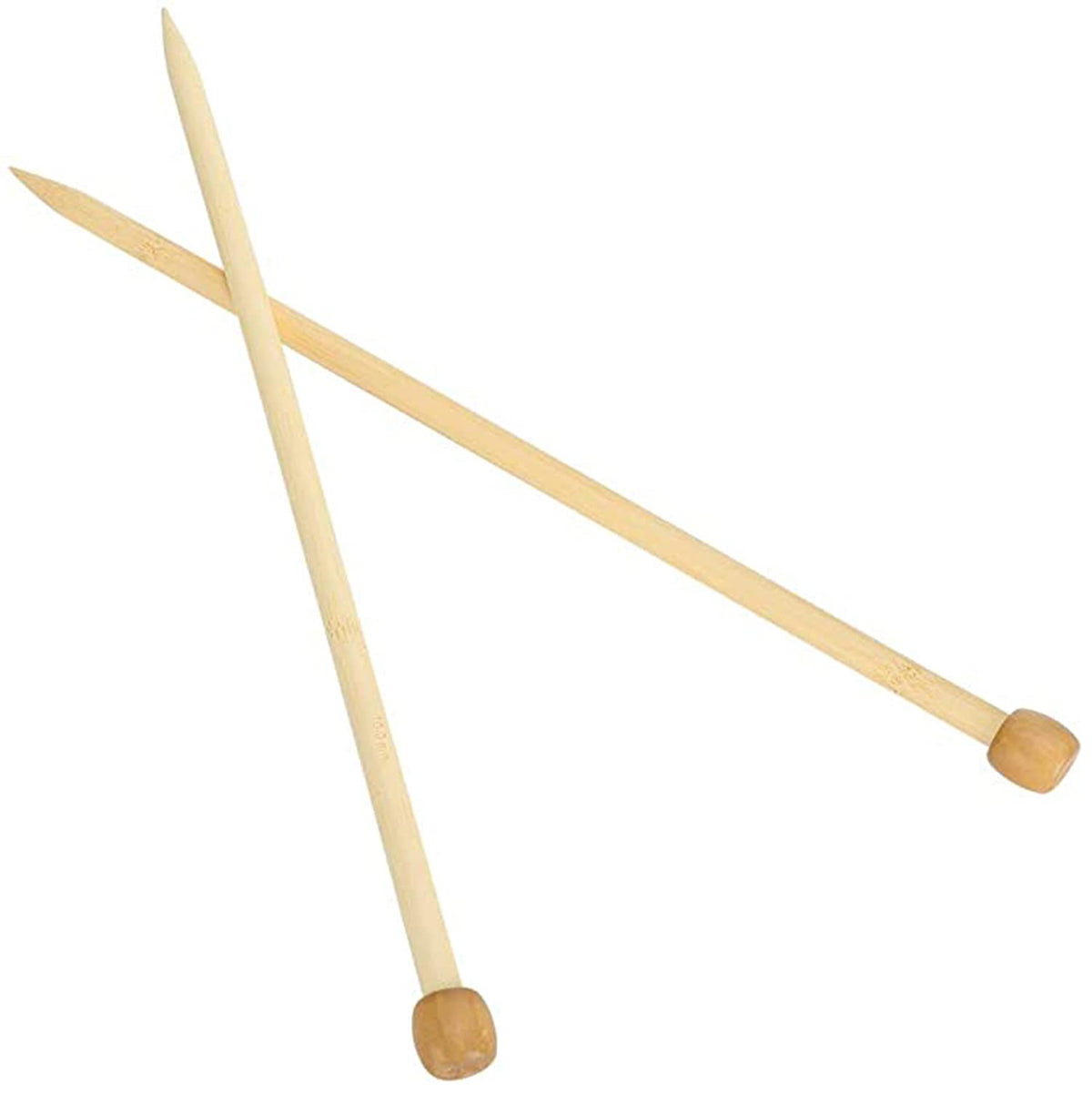 KASTWAVE Premium Portable Wooden Knitting Needles Set - 2Pcs 12mm Single Point Tools for Easy DIY Sweater & Scarf Crafting, Perfect for Beginners & Experts
