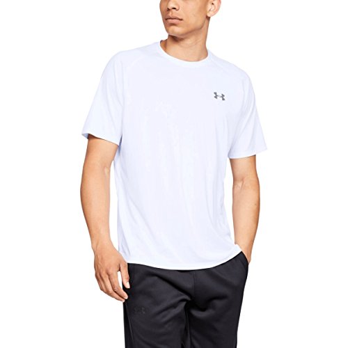 Under Armour Men's Tech 2.0 Short-Sleeve T-Shirt , White (100)/Overcast Gray, Large - Medaid International