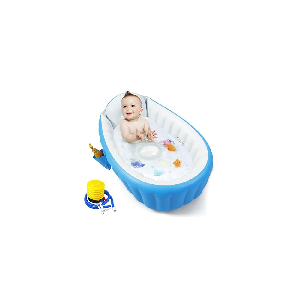 Portable Inflatable Baby Bathtub – Foldable Travel Bath Tub