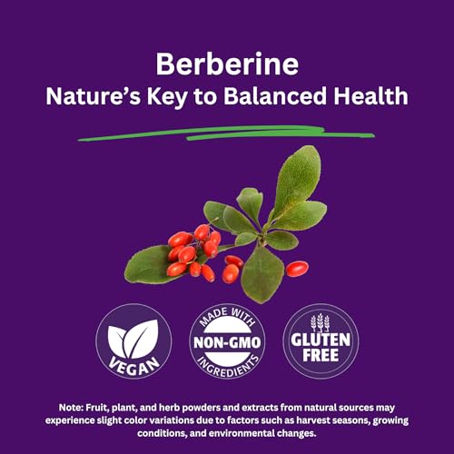 Paradise Herbs, Berberine Extract, 500 mg, Pure & Potent Berberine Supplement, Vegan, Non-GMO, Gluten Free, 180 Vegetarian Capsules - Medaid International