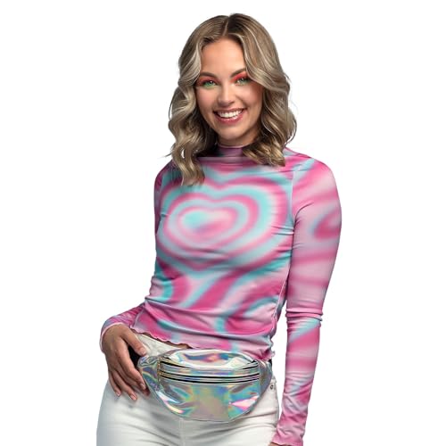 Boland - Retro Holographic Waist Bag for Festivals, Carnival & Theme Parties
