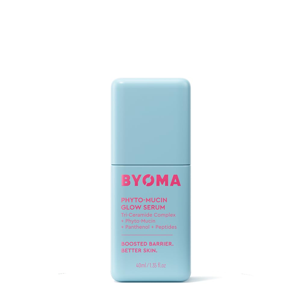 BYOMA Phyto-Mucin Glow Serum - Mucin Face Serum for Glass Skin - Plumps, Primes + Hydrates - Flawless Primer and Makeup Base - Strengthens Skin Barrier - 1.35 fl.oz - Medaid International