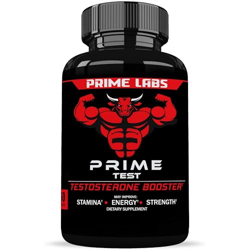 Prime Labs - Men's Testosterone Booster - Stamina, Endurance, & Strength Booster - 60 Caplets - Medaid International