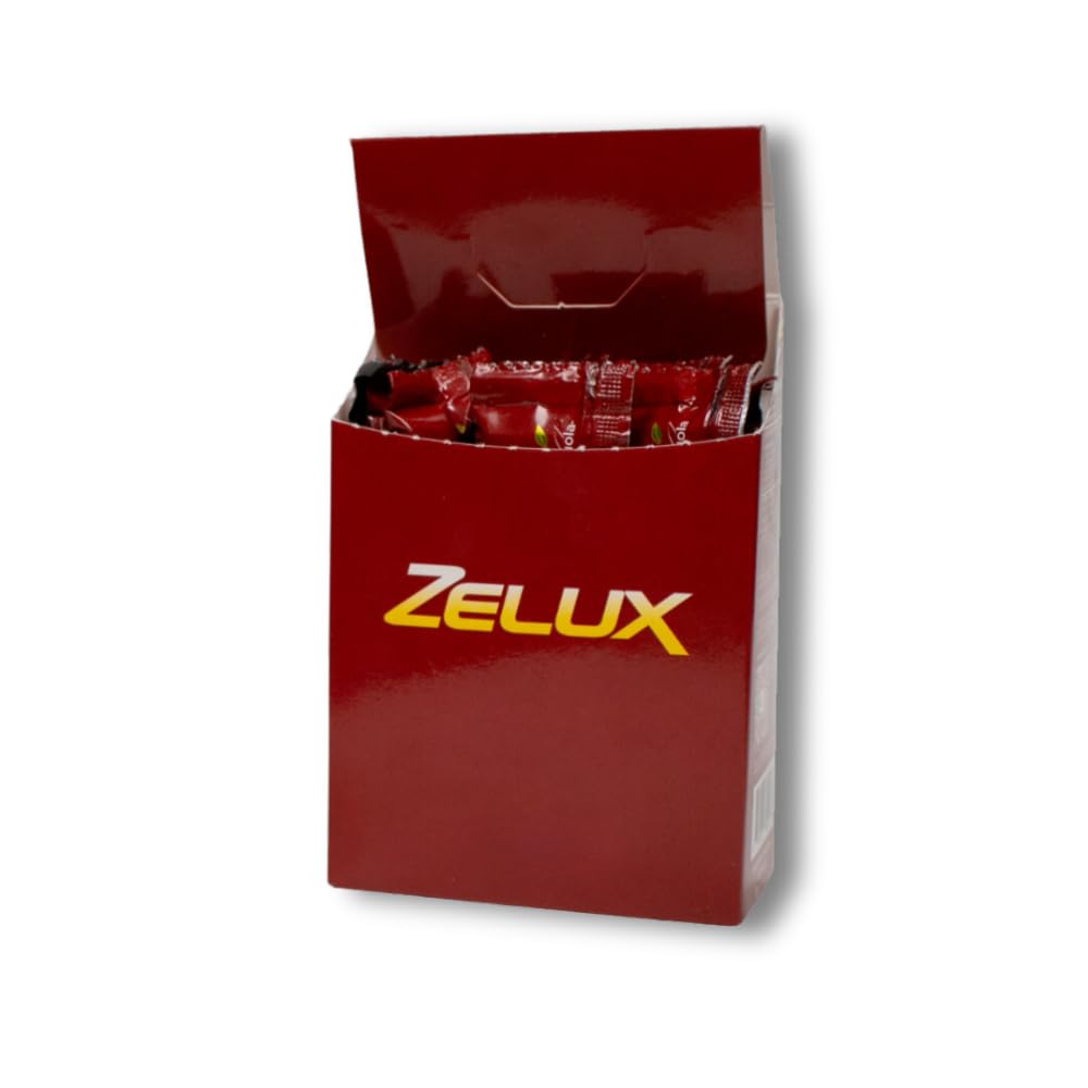 Zelux Supplement Box 8 Sachets - Booster for Vitality & Performance - Natural Stamina - Energy Support - Natural Ingredients Damiana, Tribulus Terrestri, Ginkgo Biloba, Maca, Korean Red Gingseng - Medaid International