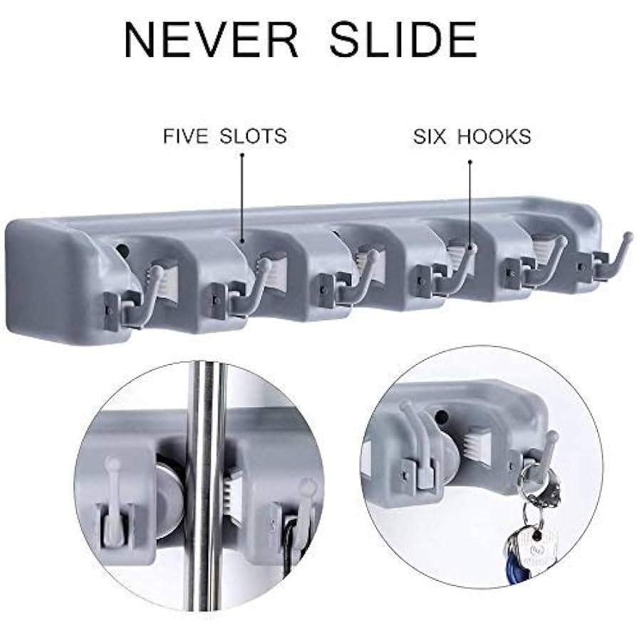 Wall-Mounted Broom Holder