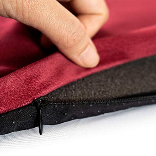 TAKVA EasiClean™ Indoor Prayer Mat | Kaaba Collection (ComfitPlus, Kaaba Maroon) Padded Memory Foam Prayer Rug, Muslim, Islamic Prayer Rugs - Medaid International