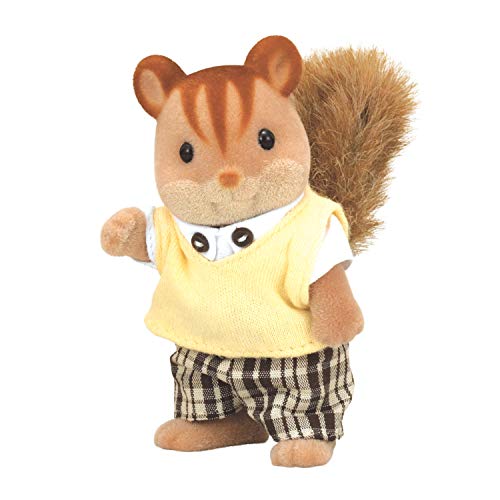 Bjdesign - Father of Sylvanian Families Walnut Squirrel Doll, No Assembly Required, Social Skills Development
